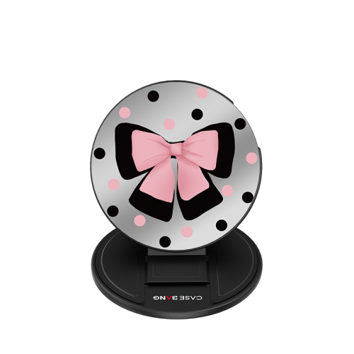 Pink Bow 1.0 Series - Sweet Polka Dots Magsafe Grip Stand