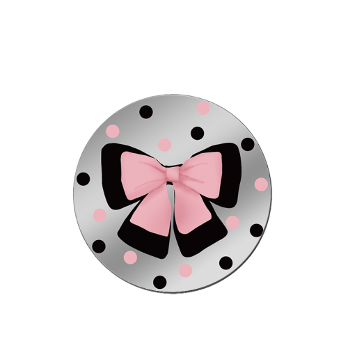 Pink Bow 1.0 Series - Sweet Polka Dots Magsafe Grip Stand