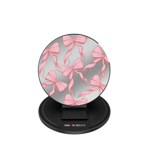 Pink Bow 1.0 Series - Heart Butterfly Magsafe Grip Stand