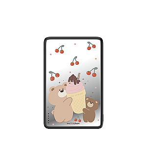 Ice Cream Teddy Bear Magnetic Power Bank
