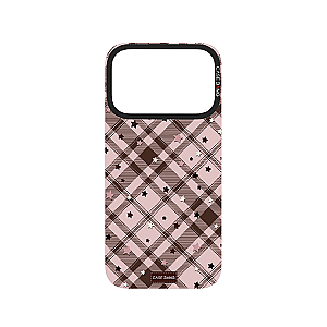 Plaid Star-Blush Brown Star