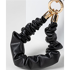 Pink Bow 1.0 - Leather Black Wrist Strap