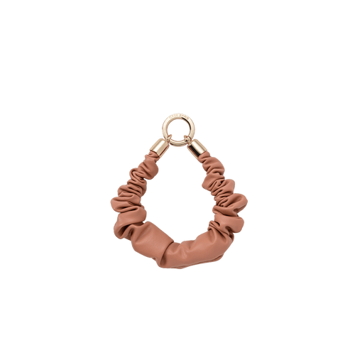 Pink Bow 1.0 - Leather Brown Wrist Strap