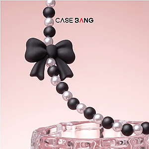 Pearl and Bow - Wrist Strap