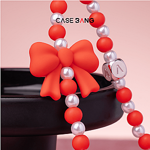 Pearl and Bow - Wrist Strap