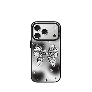 Metal bow-Silver Wings