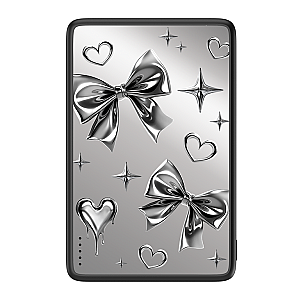 Metal bow-Silver Light Magnetic Powerbank