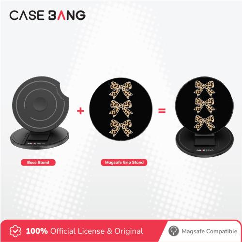 Heart Hunter - Leopard Bow Magsafe Grip Stand