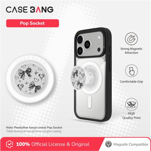 Metal bow Series - Silver Light Pop Socket Stand