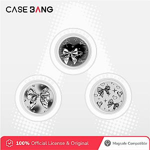 Metal bow Series - Silver Wings Pop Socket Stand