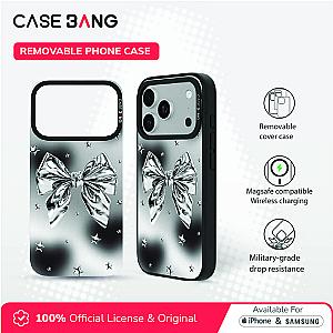 Metal bow-Silver Wings