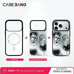 Metal bow-Silver Wings