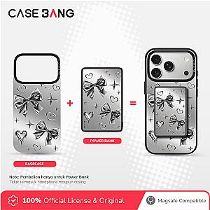 Metal bow-Silver Light Magnetic Powerbank