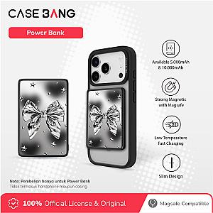 Metal bow-Silver Wings Magnetic Powerbank