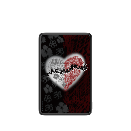 Crimson Heart Series Powerbank 5000 mAh (Same Wavelength)