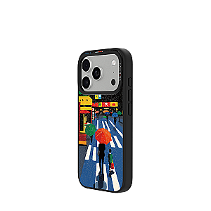 Rainy Street Series - Rainy Night Black Magnetic Casing