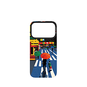 Rainy Street Series - Rainy Night Black Magnetic Casing