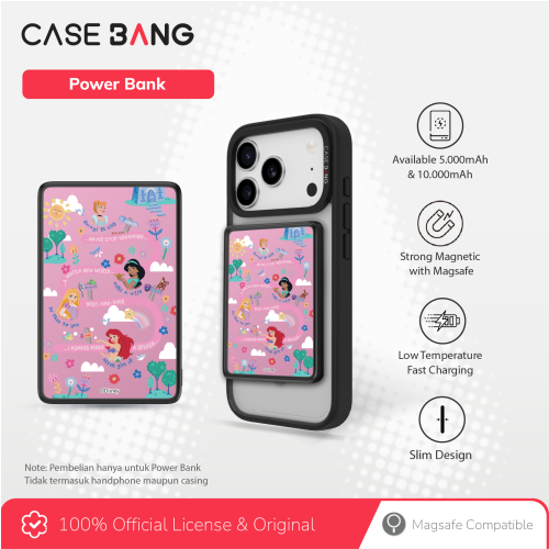 Disney Princess 2,0 Series Powerbank 5000 mAh (Princess Mobilization)