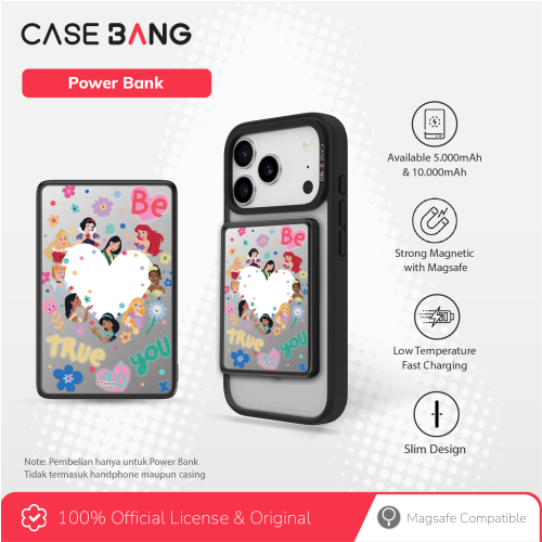 Disney Princess 2,0 Series Powerbank 5000 mAh (Princess Love)