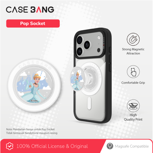 Disney Princess 2,0 Series - Cinderella Pop Socket Stand Handphone Holder