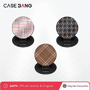 Tartans Series - Creamy Pink Plaid Magsafe Grip Stand