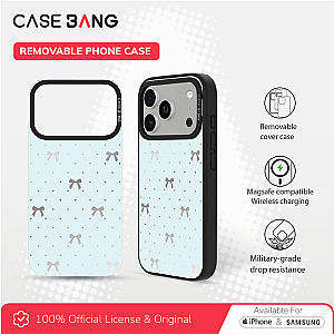 Pink Bow 2.0-Sea Salt Blue Bow