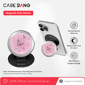 Natfut 2.0 Series - Pink Butterfly Magsafe Grip Stand