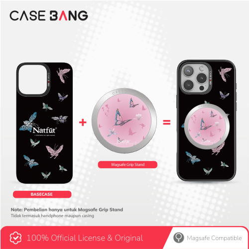 Natfut 2.0 Series - Pink Butterfly Magsafe Grip Stand