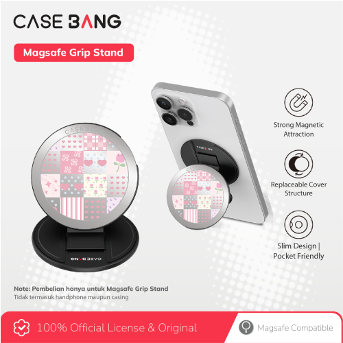 Patchwork Series - Heart Patchwork Magsafe Grip Stand