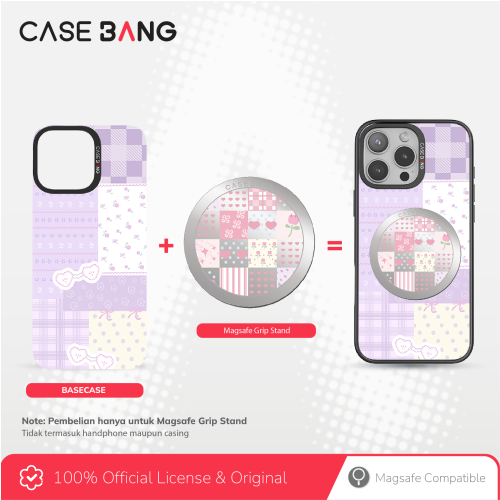 Patchwork Series - Heart Patchwork Magsafe Grip Stand