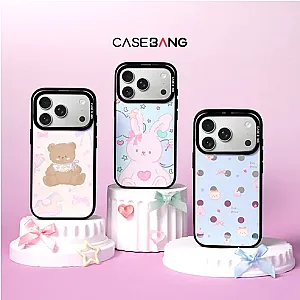 CASEBANG Removable Phonecase Cover Dreamland Series - Custard Bear Magnetic Casing
