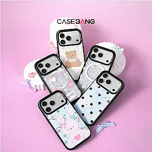 CASEBANG Removable Phonecase Cover Dreamland Series - Bear and Bunny Magnetic Casing