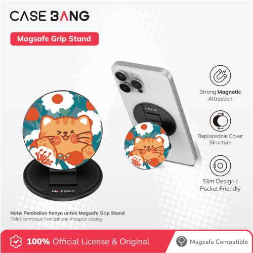 Animal Party Series - Orange Cat Cat Magsafe Grip Stand