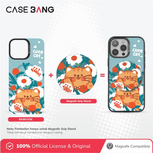 Animal Party Series - Orange Cat Cat Magsafe Grip Stand