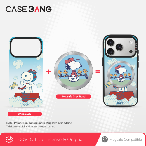 Snoopy Series - Snoopy Walk Magsafe Grip Stand Handphone Holder