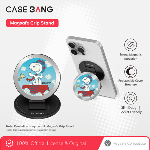 Snoopy Series - Around Tthe World Magsafe Grip Stand Handphone Holder