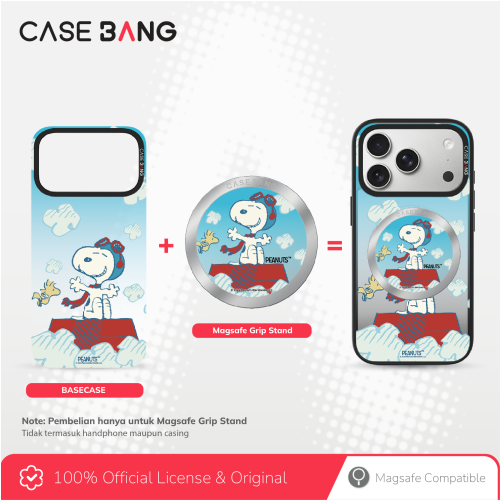 Snoopy Series - Around Tthe World Magsafe Grip Stand Handphone Holder