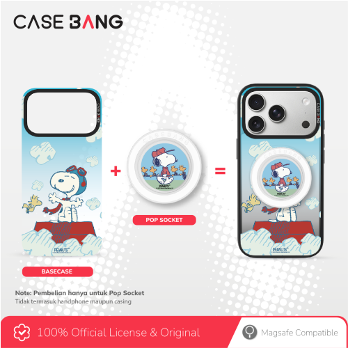 Snoopy Series - Snoopy Walk Pop Socket Stand Handphone Holder