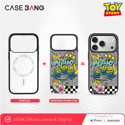 Removable Phonecase Cover Toy Story 2.0 Series - Music Alien Magnetic Casing
