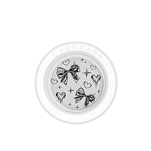 Pop Socket-Metal bow-Silver Light