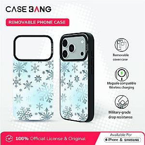 Removable Phonecover-25 Christmas Limited-Blue Snowflake