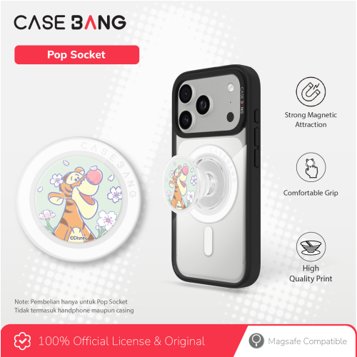 Winnie The Pooh Spring Series - Cherry Blossom Tiger Pop Socket Stand Handphone Holder