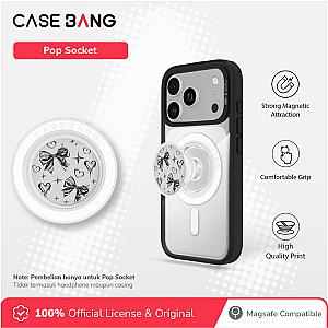 Pop Socket-Metal bow-Silver Light