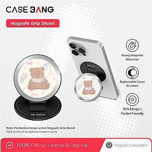 Magsafe Grip Stand Cover-Dreamland-Custard Bear