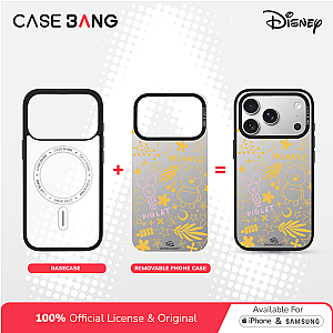 CASEBANG Removable Phonecase Cover Disney Spring Series - Winnie Line Drawing Magnetic Casing