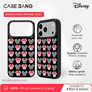 CASEBANG Removable Phonecase Cover Disney Spring Series - Mickey and Minnie Silhouette Magnetic Casing