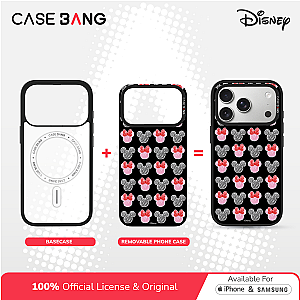 CASEBANG Removable Phonecase Cover Disney Spring Series - Mickey and Minnie Silhouette Magnetic Casing