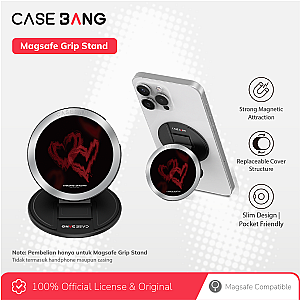 Crimson Heart Series - Hearts Soulmate Magsafe Grip Stand Handphone Holder