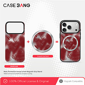 Crimson Heart Series - Full Screen Hearts Magsafe Grip Stand Handphone Holder