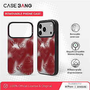 Crimson Heart Series - Full Screen Hearts Magnetic Casing